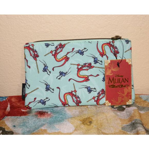 Loungefly Mulan, Mushu and Crickee Pouch - Picture 2 of 3